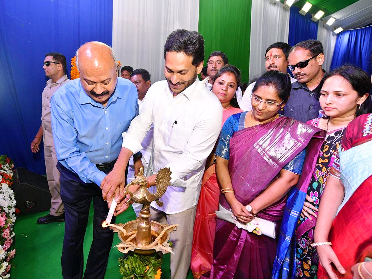 CM YS Jagan Lays Foundation Stone For Bhogapuram Airport Photos - Sakshi2