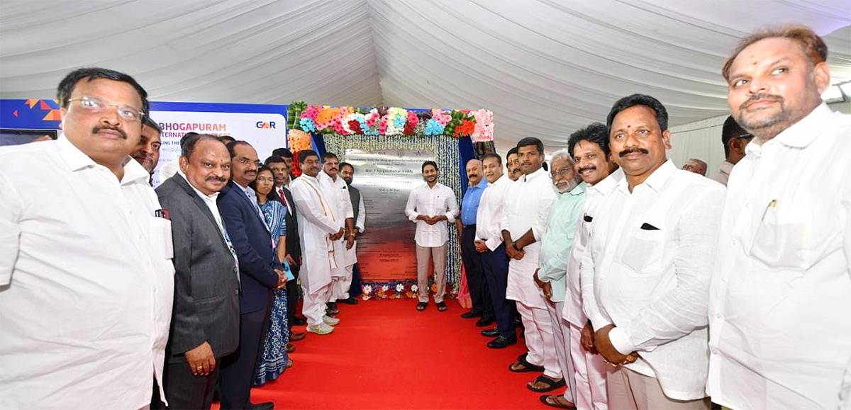 CM YS Jagan Lays Foundation Stone For Bhogapuram Airport Photos - Sakshi8