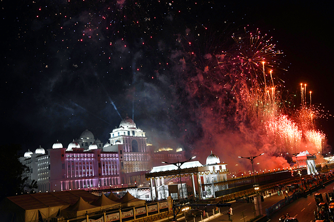 Telangana New Secretariat Laser Show Photos - Sakshi10