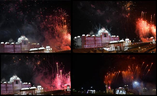 Telangana New Secretariat Laser Show Photos - Sakshi13