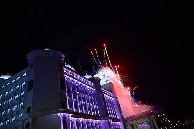 Telangana New Secretariat Laser Show Photos - Sakshi2