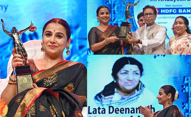 Asha Bhosle, Vidya Balan remember Lata Mangeshkar at award ceremony - Sakshi1