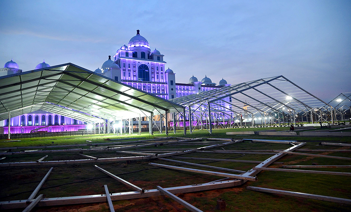 Decade celebrations Secretariat Martyrs' memorial in electric lights  - Sakshi12