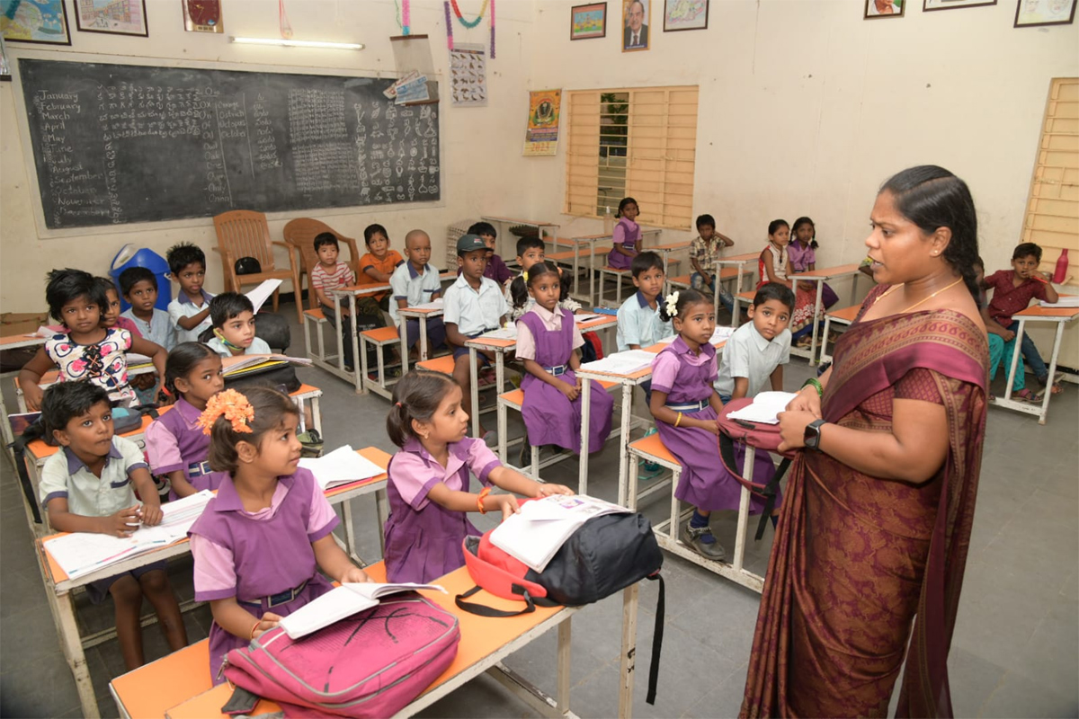 Andhra Pradesh schools reopened 2023 June Photos - Sakshi14