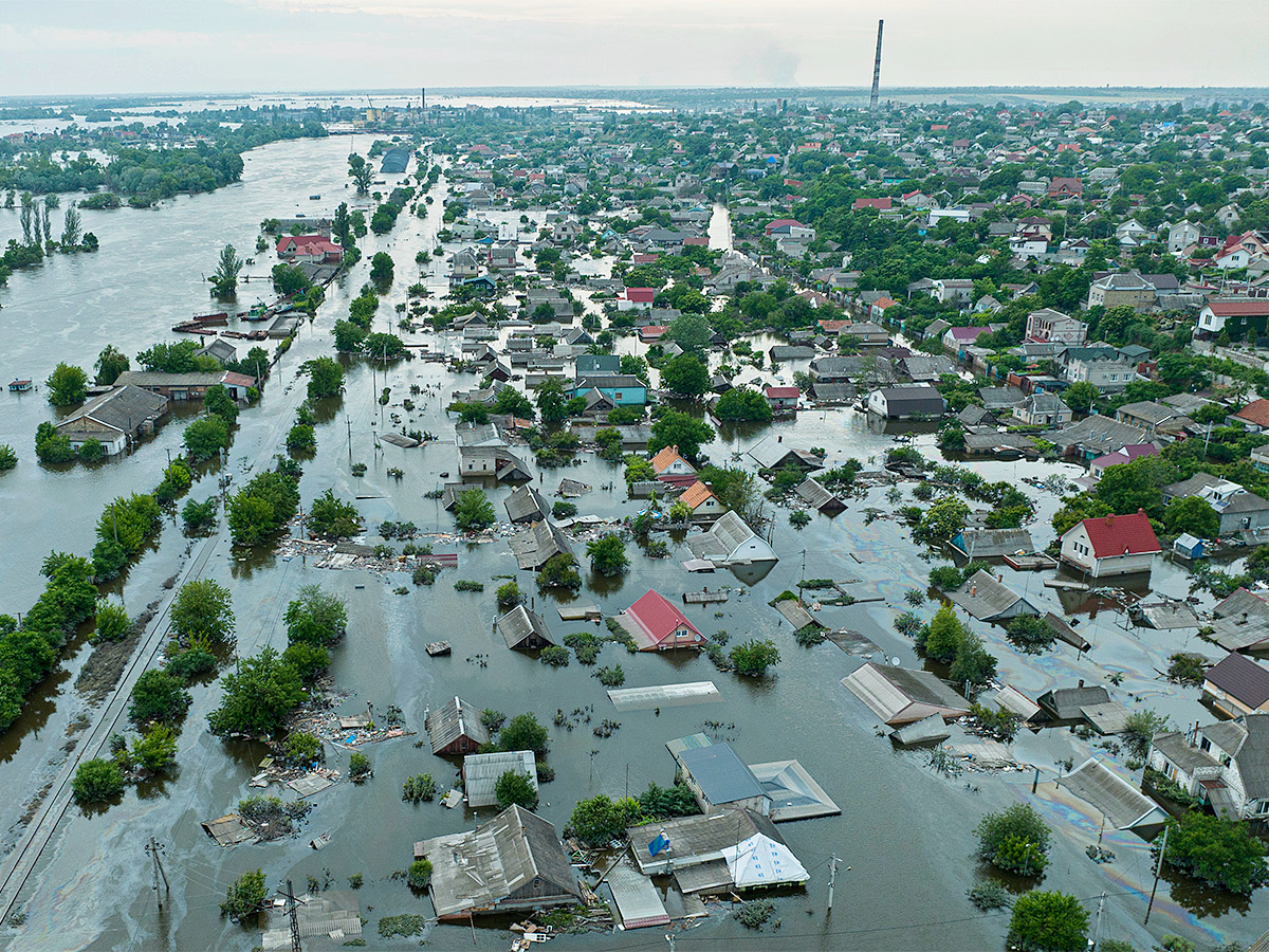 Destruction of the Kakhovka Dam in Ukraine - Sakshi18