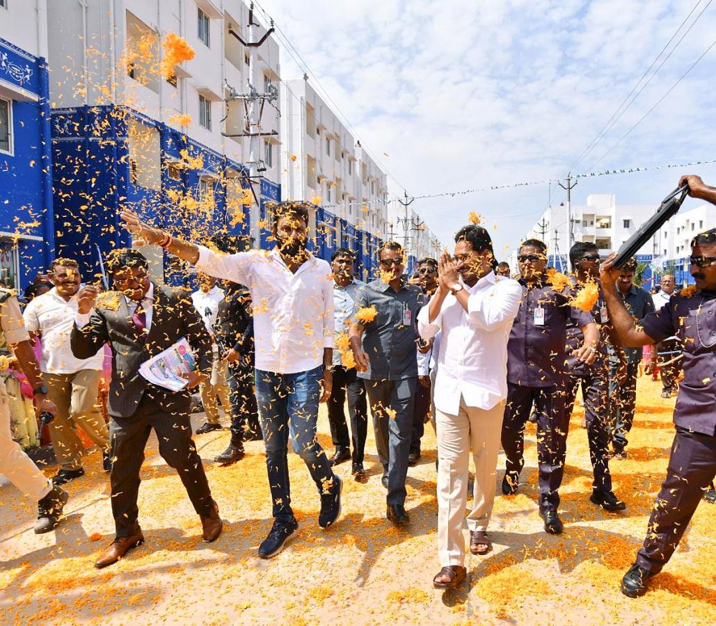 Photos Gallery Inside: AP CM YS Jagan Gudivada Visit To Distribute TIDCO Houses - Sakshi1