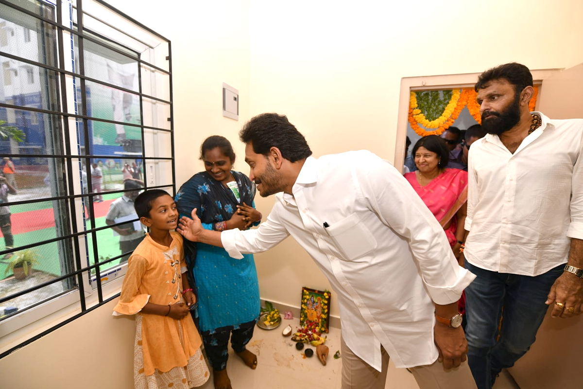 Photos Gallery Inside: AP CM YS Jagan Gudivada Visit To Distribute TIDCO Houses - Sakshi11