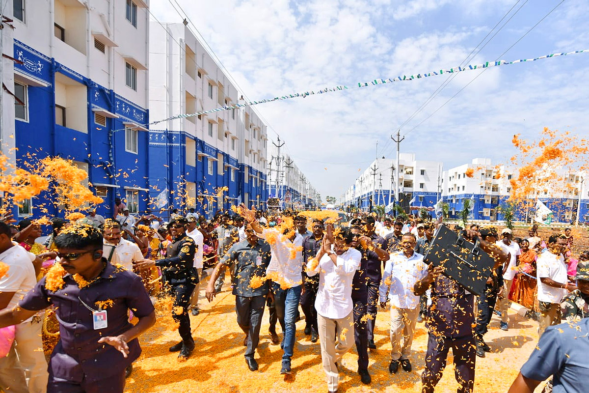 Photos Gallery Inside: AP CM YS Jagan Gudivada Visit To Distribute TIDCO Houses - Sakshi19