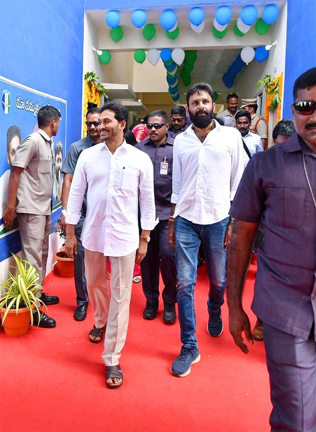 Photos Gallery Inside: AP CM YS Jagan Gudivada Visit To Distribute TIDCO Houses - Sakshi21