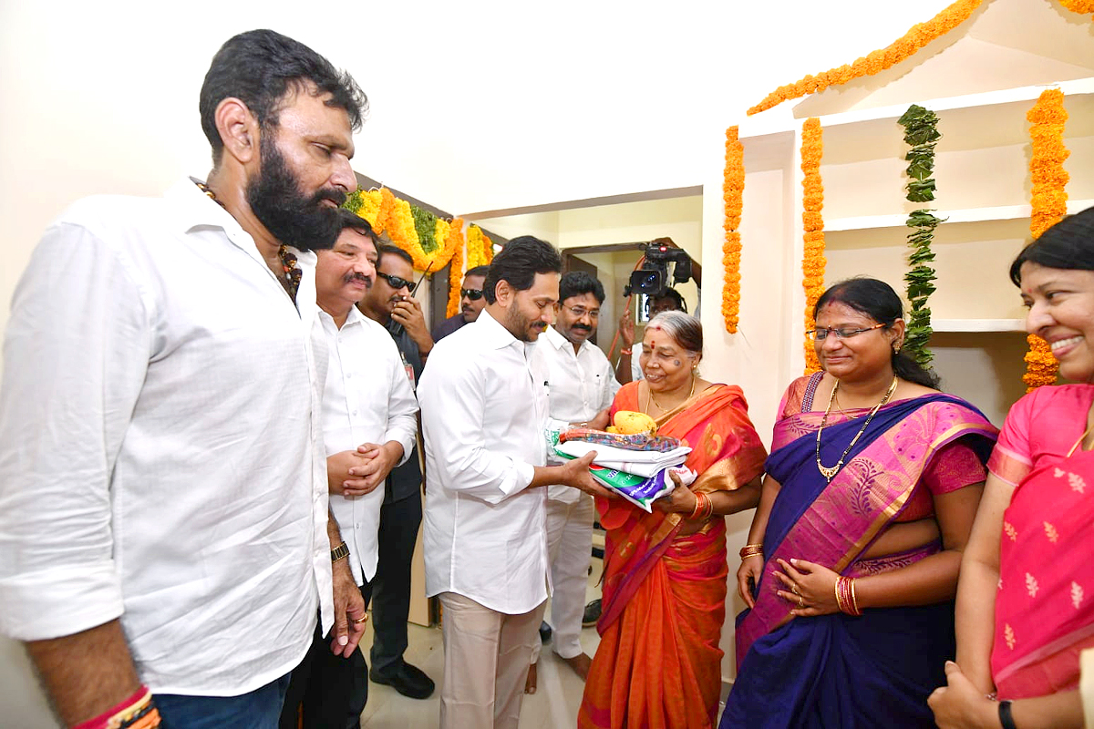 Photos Gallery Inside: AP CM YS Jagan Gudivada Visit To Distribute TIDCO Houses - Sakshi5