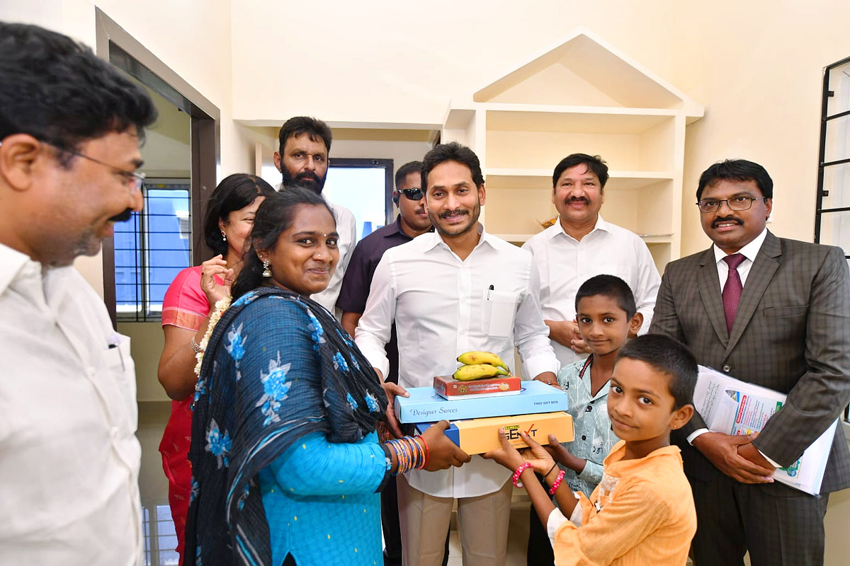 Photos Gallery Inside: AP CM YS Jagan Gudivada Visit To Distribute TIDCO Houses - Sakshi9