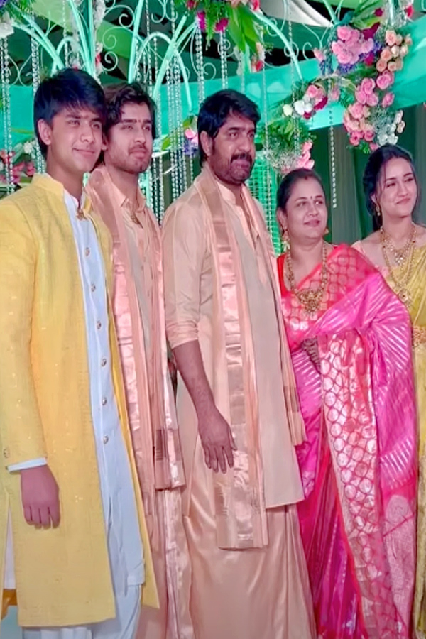 Hero Srikanth and Gopichand family at family wedding photos - Sakshi3