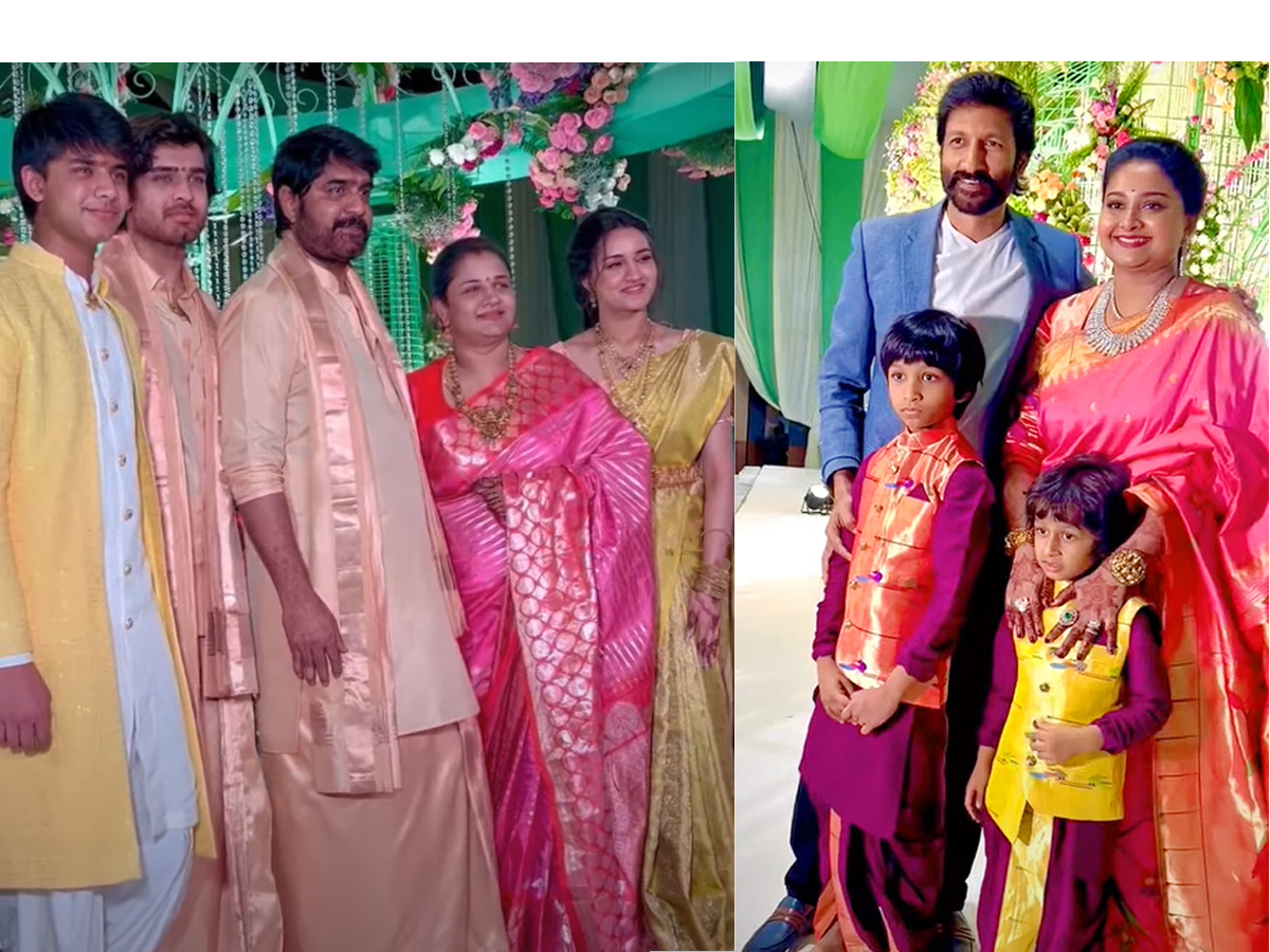 Hero Srikanth and Gopichand family at family wedding photos - Sakshi1