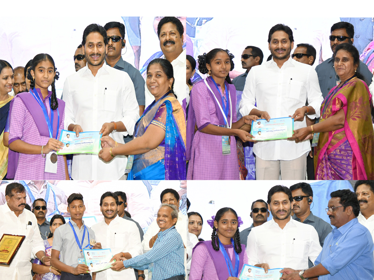 CM YS Jagan At Jagananna Animutyalu Awards Programme Photos - Sakshi1