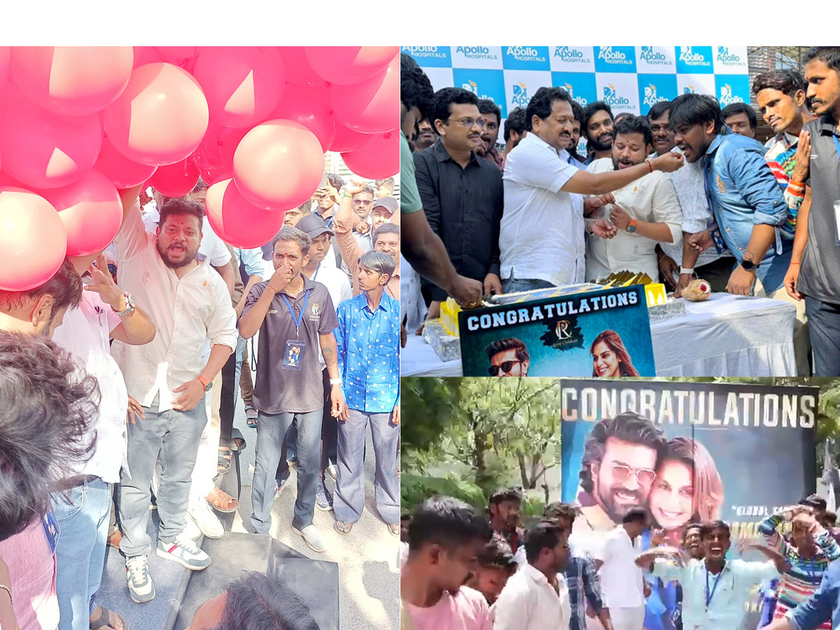 Mega fans Hungama at Apollo Hospital Photos - Sakshi1