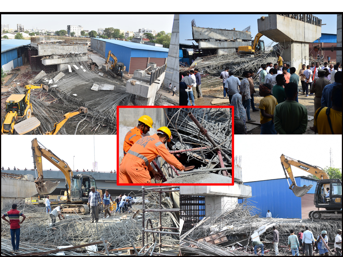 Under Construction Fly Over Collapsed in LB Nagar Photos - Sakshi1