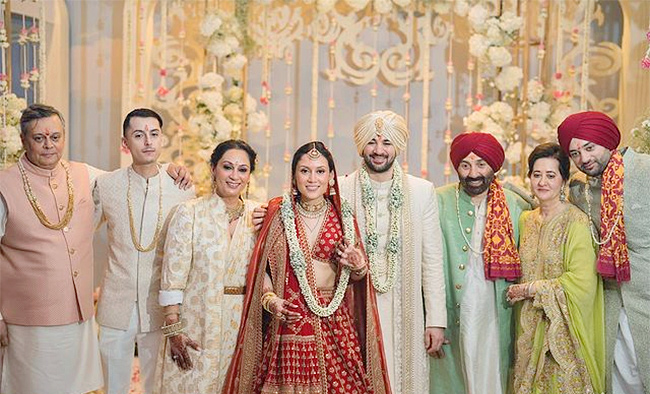 Karan Deol and Drisha Acharya wedding Pics - Sakshi6