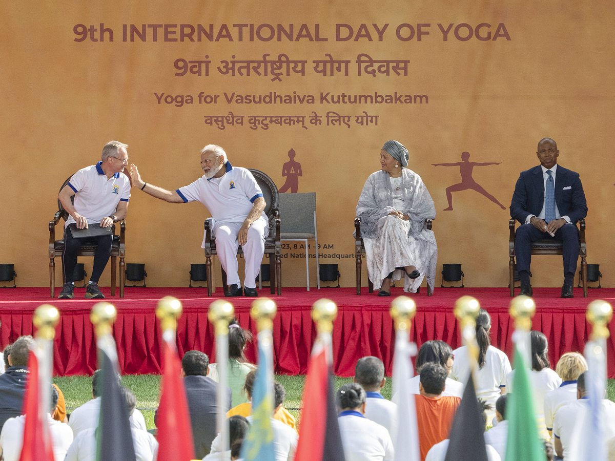 PM Modi leads Yoga Day celebrations in New York Photos - Sakshi10