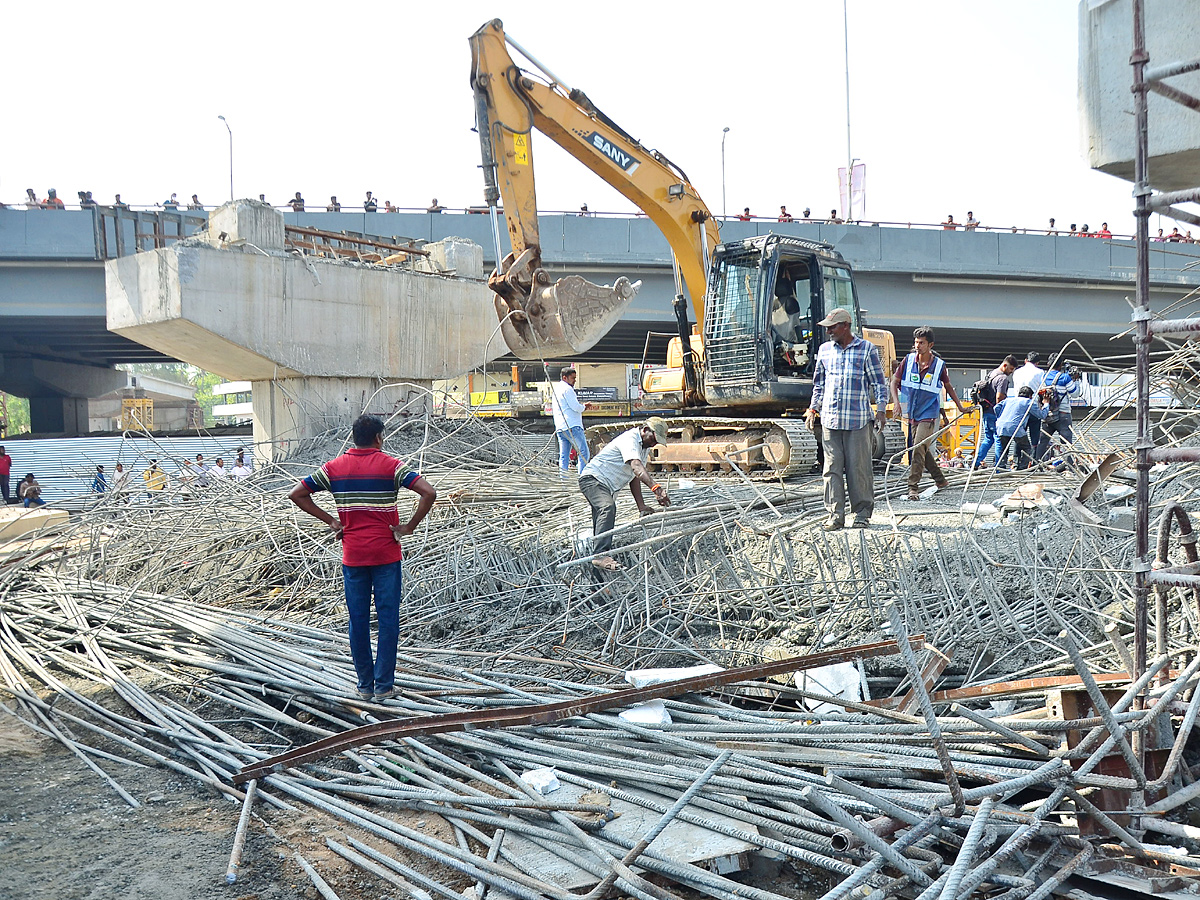 Under Construction Fly Over Collapsed in LB Nagar Photos - Sakshi11