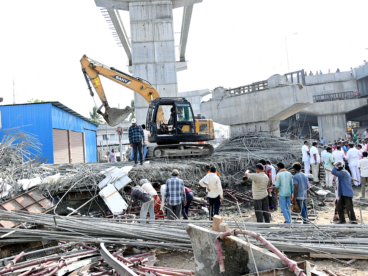 Under Construction Fly Over Collapsed in LB Nagar Photos - Sakshi7