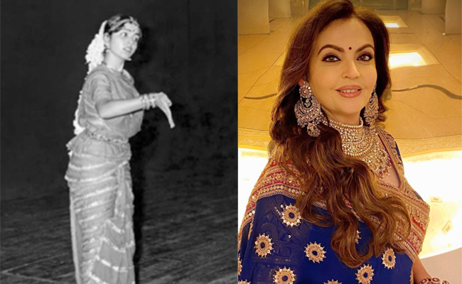 Childhood Pictures of Nita Ambani Performing Bharatnatyam - Sakshi1