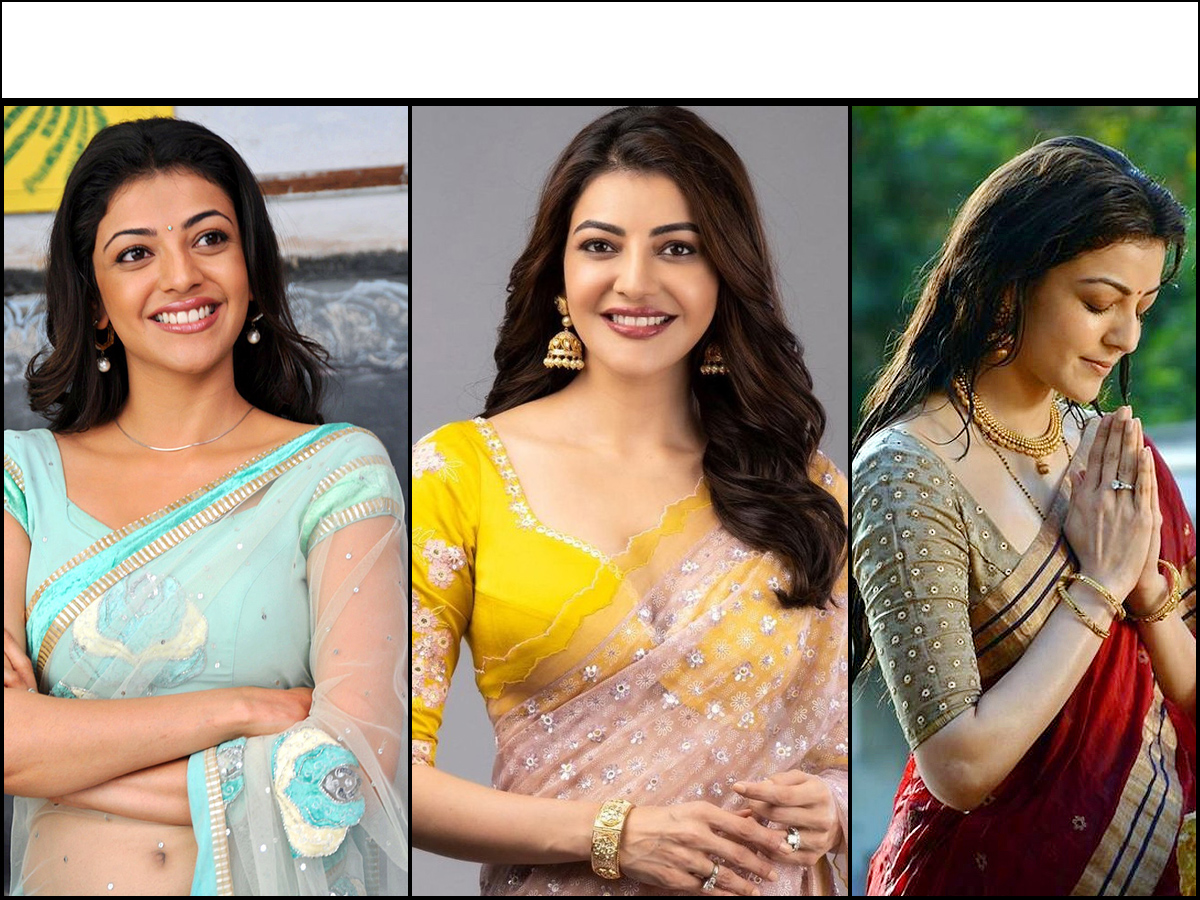 Actress Kajal Aggarwal In Beautiful Saree Stills Phtoos - Sakshi1