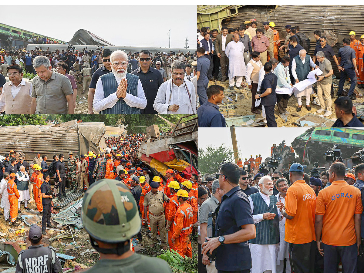 PM Modi arrives in Balasore to take stock of situation Photos - Sakshi1