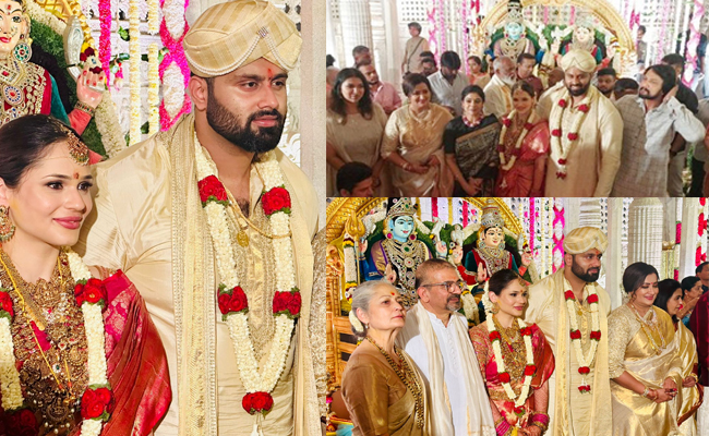 Sumalatha Son Abhishek Ambareesh Wedding Photo Gallery - Sakshi1