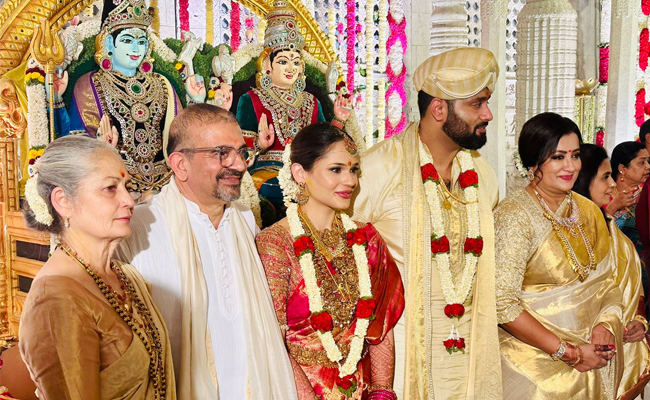 Sumalatha Son Abhishek Ambareesh Wedding Photo Gallery - Sakshi3