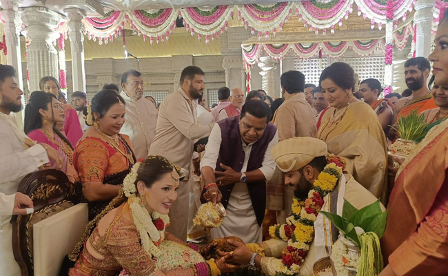 Sumalatha Son Abhishek Ambareesh Wedding Photo Gallery - Sakshi9