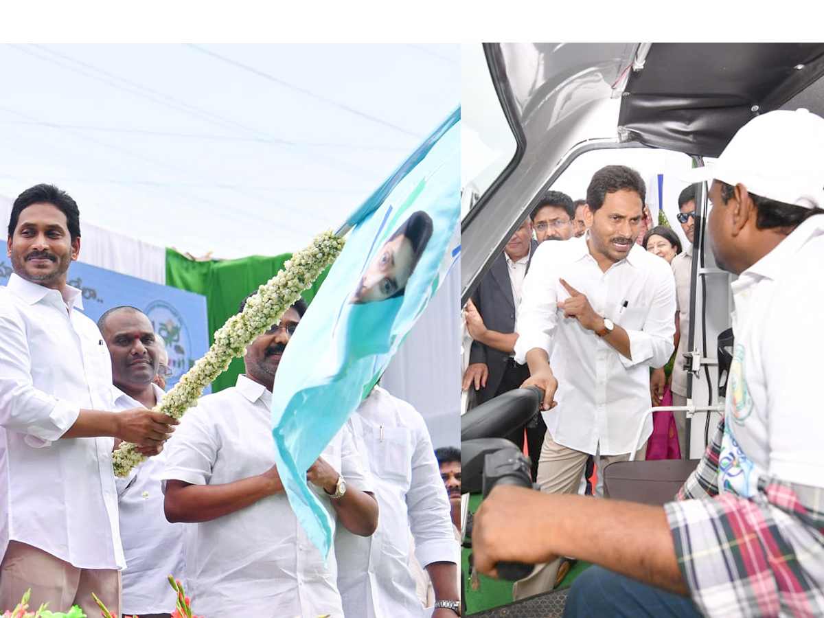 Cm Jagan Launched E Autos Under Garbage Photos - Sakshi1