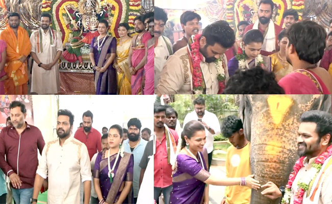 Manoj and Bhuma Mounika Reddy Participates Maha Rudra Yagam PHotos - Sakshi1