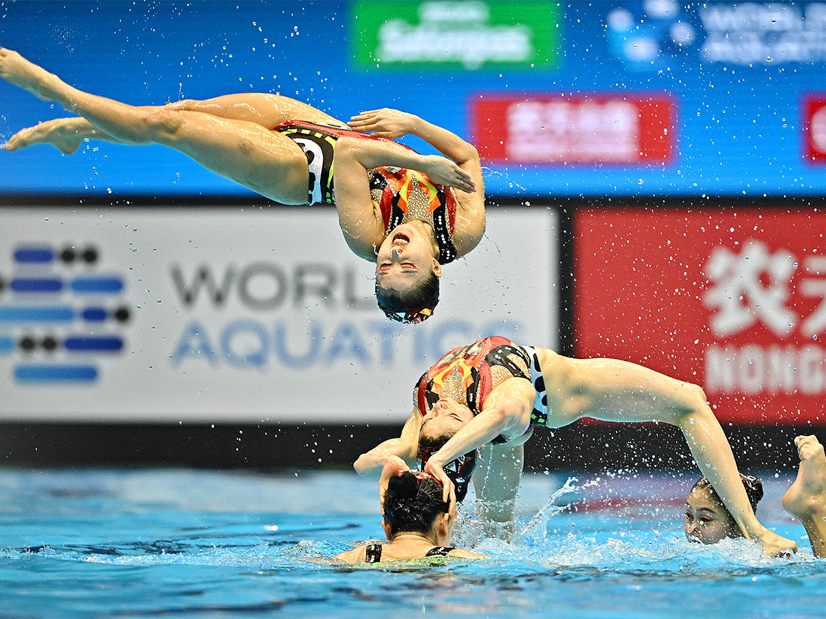 acrobatic of artistic swimming at the World Swimming Championships in Fukuoka,Japan - Sakshi1