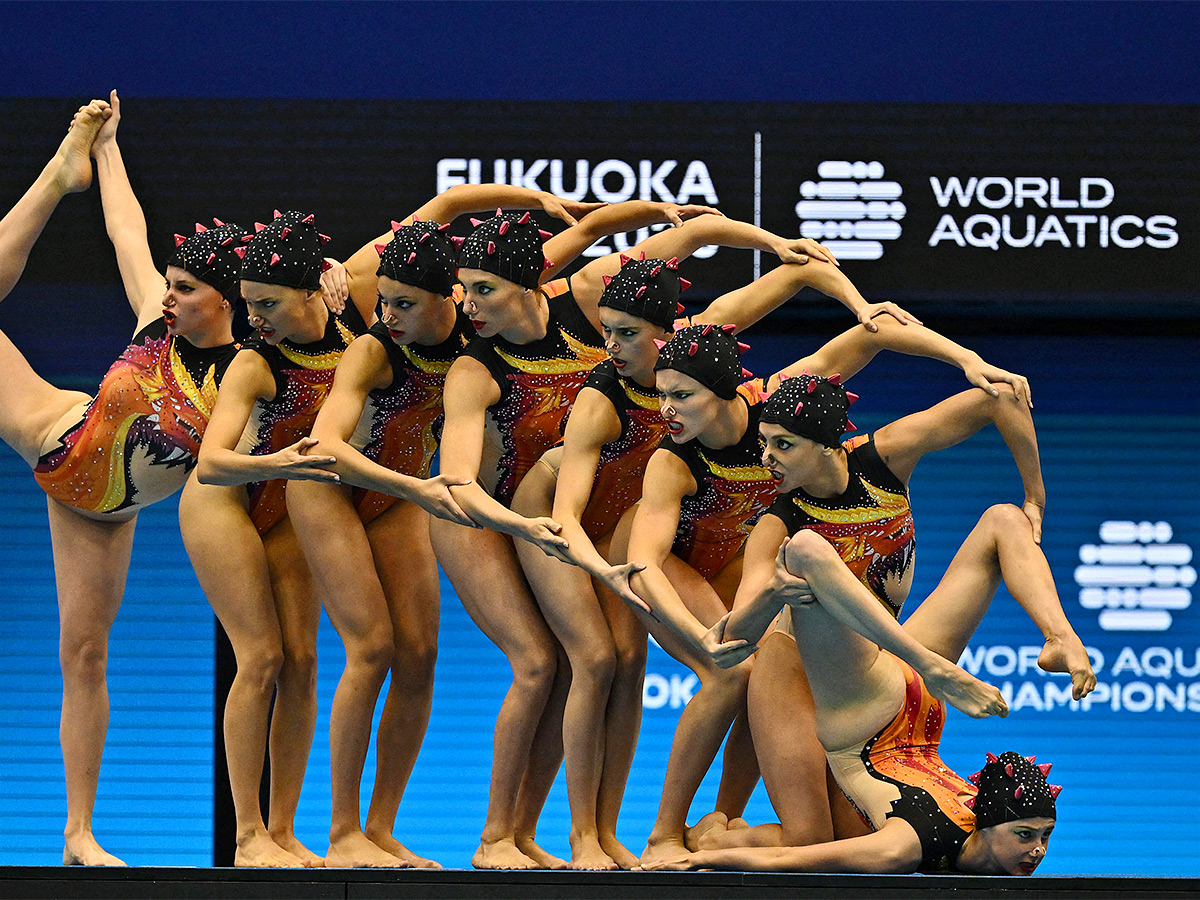 acrobatic of artistic swimming at the World Swimming Championships in Fukuoka,Japan - Sakshi11