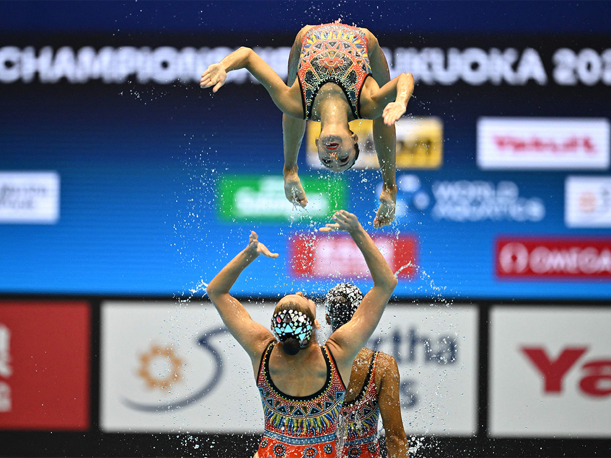 acrobatic of artistic swimming at the World Swimming Championships in Fukuoka,Japan - Sakshi17