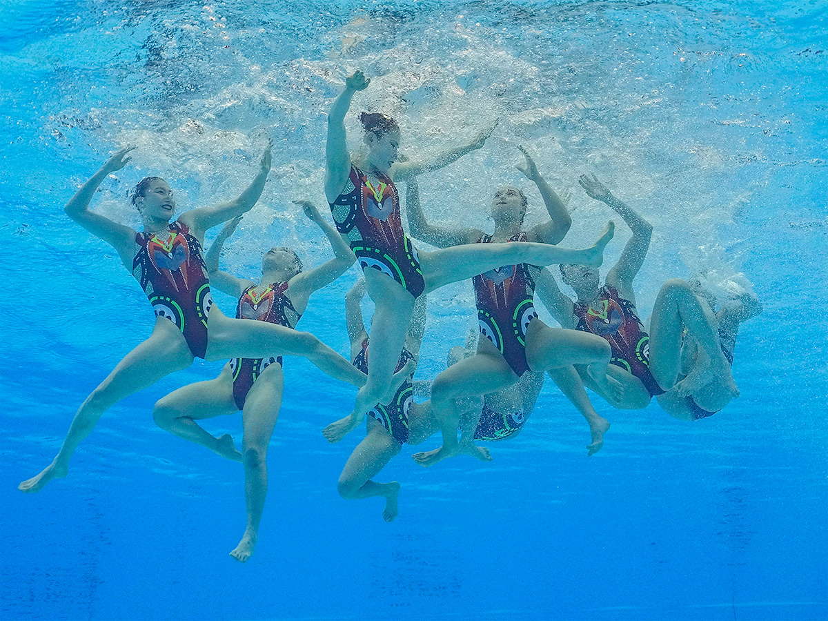 acrobatic of artistic swimming at the World Swimming Championships in Fukuoka,Japan - Sakshi48