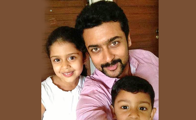 Hero Suriya With his Son and Daughter Photos - Sakshi2