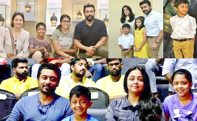 Hero Suriya With his Son and Daughter Photos - Sakshi1