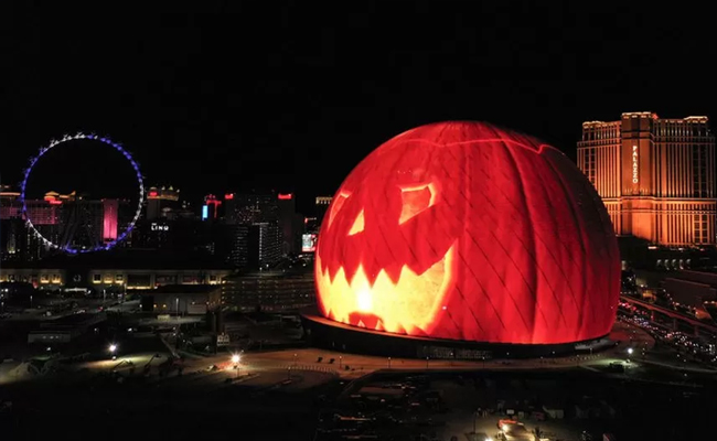  Las Vegas Sphere transform into Earth Mars and the moon PHotos - Sakshi9