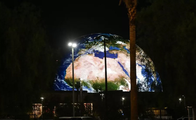  Las Vegas Sphere transform into Earth Mars and the moon PHotos - Sakshi10