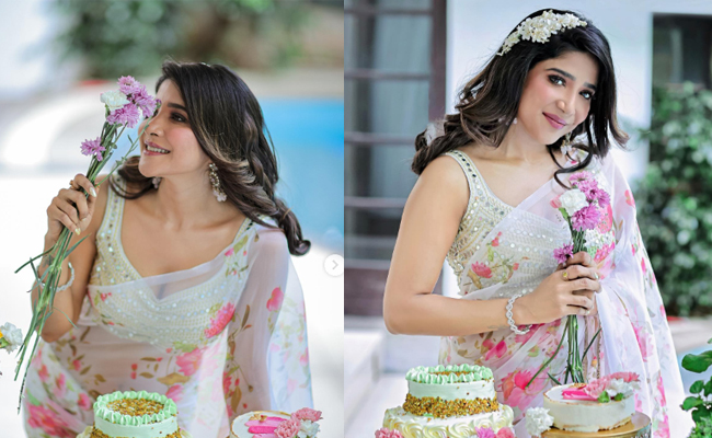 Indian Actress Sakshi Agarwal Birthday Celebrations Photos1