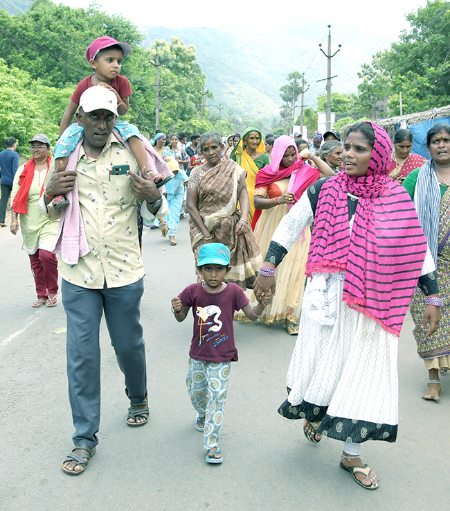 Huge Devotees take part in Simhachalam Giri Pradakshina Pics - Sakshi10