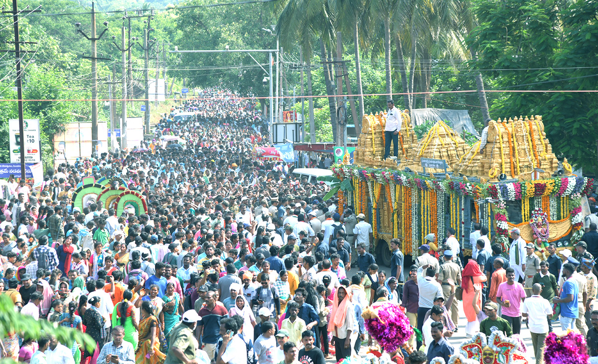 Huge Devotees take part in Simhachalam Giri Pradakshina Pics - Sakshi2