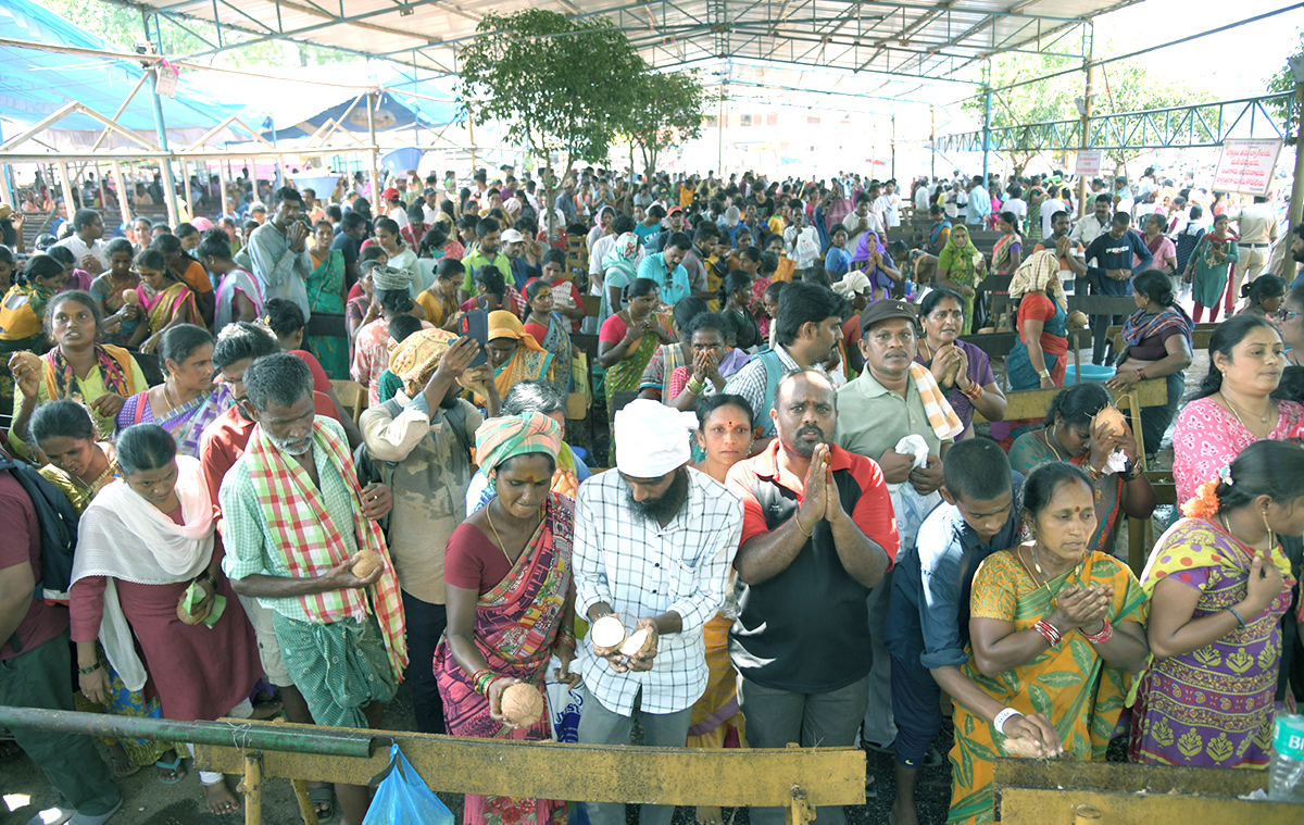 Huge Devotees take part in Simhachalam Giri Pradakshina Pics - Sakshi7