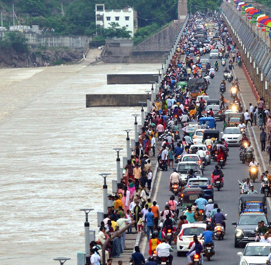 Flood Warning at Prakasam Barrage - Sakshi12