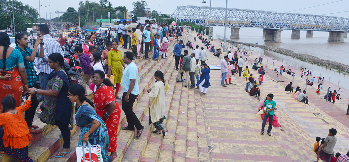 Flood Warning at Prakasam Barrage - Sakshi5