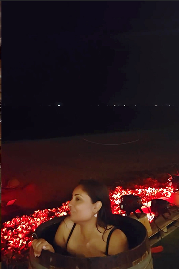 Allu Arjun Heroine Bhanu Sri Mehra enjoying Drinking Beer on The Beach Photos - Sakshi6