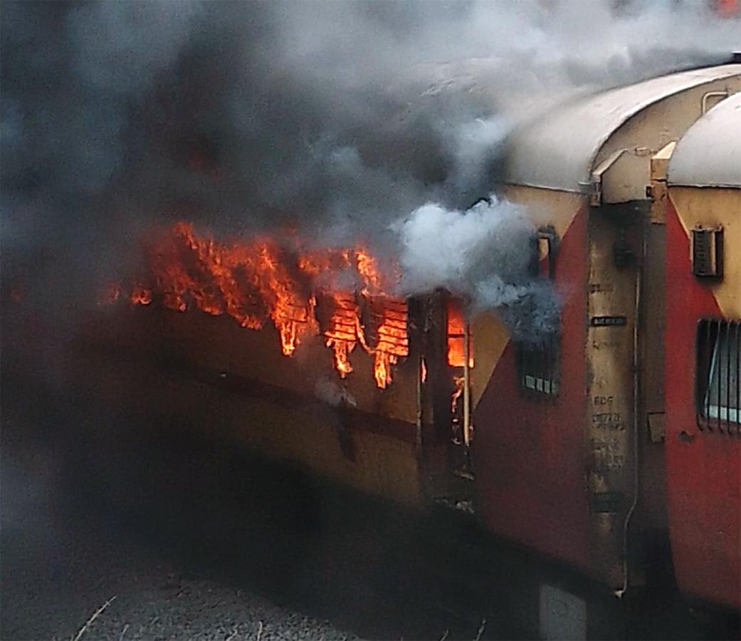 Falaknuma Express train catches fire near Hyderabad - Sakshi3