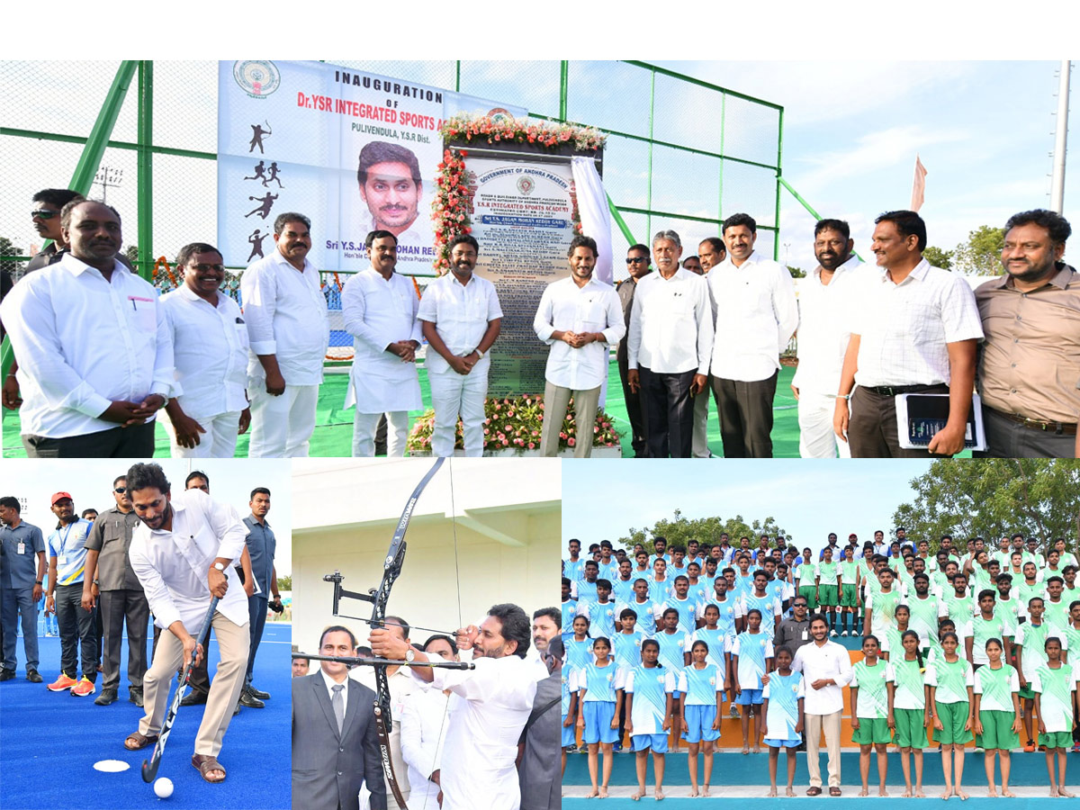 CM Jagan Inaugurates YSR Sports Academy at Pulivendula Photos - Sakshi1