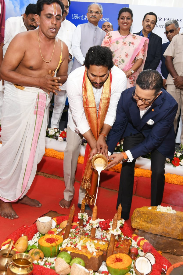 CM YS Jagan Participates in Oberoi Hotel Foundation Stone Program Photos - Sakshi6